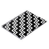 Diagonaal Zig Zag dubbel gekleurd lijnpatroon Notitieboek (Linkerzijde)