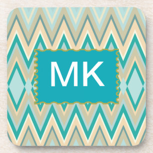 diagonaal zigzag-telefoons bier onderzetter