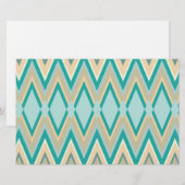 diagonaal zigzag-telefoons briefpapier (Voorkant / Achterkant)