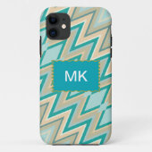 diagonaal zigzag-telefoons Case-Mate iPhone case (Achterkant)