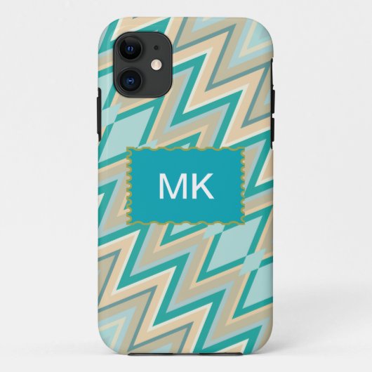 diagonaal zigzag-telefoons Case-Mate iPhone case (Achterkant)