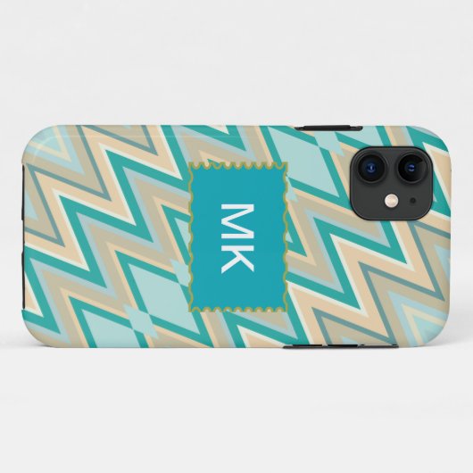 diagonaal zigzag-telefoons Case-Mate iPhone case (Achterkant (horizontaal))