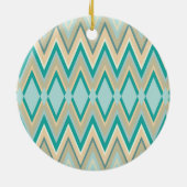 diagonaal zigzag-telefoons keramisch ornament (Achterkant)