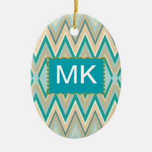 diagonaal zigzag-telefoons keramisch ornament