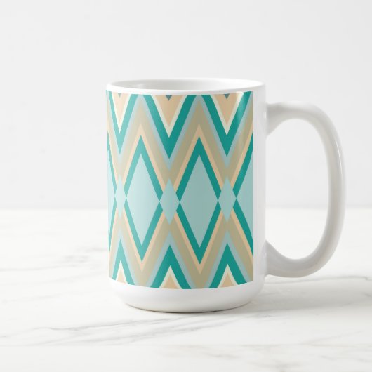 diagonaal zigzag-telefoons koffiemok (Rechts)
