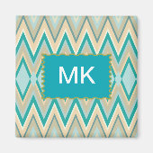 diagonaal zigzag-telefoons magneet (Voorkant)