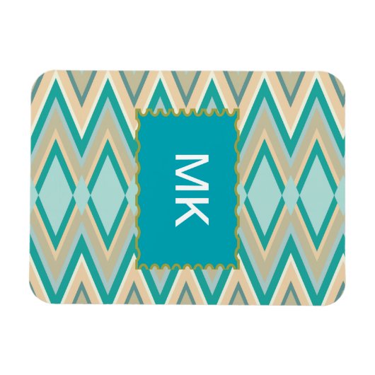 diagonaal zigzag-telefoons magneet (Horizontaal)