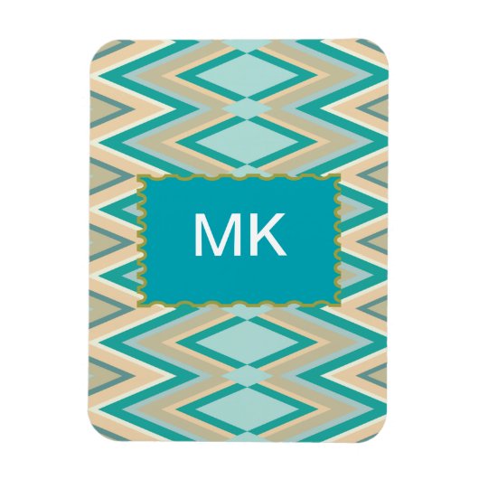 diagonaal zigzag-telefoons magneet (Verticaal)