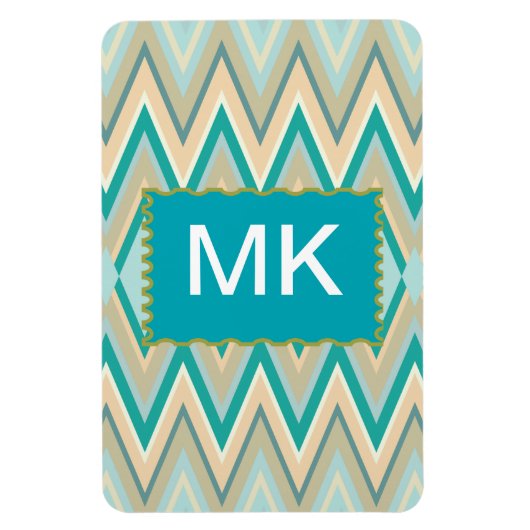 diagonaal zigzag-telefoons magneet (Verticaal)