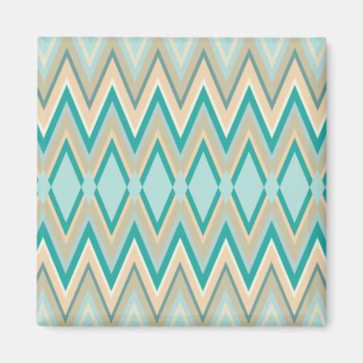 diagonaal zigzag-telefoons magneet (Voorkant)