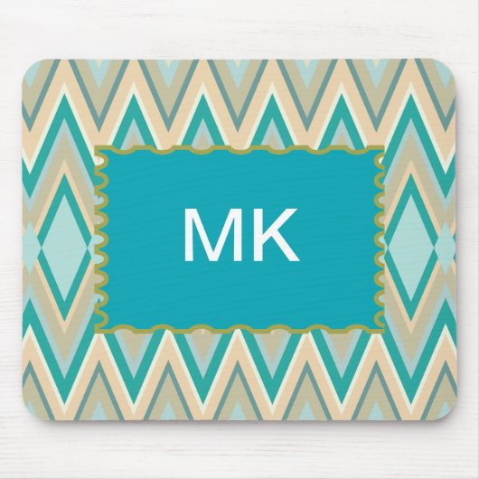 diagonaal zigzag-telefoons muismat (Voorkant)