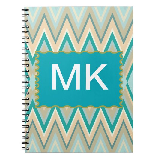 diagonaal zigzag-telefoons notitieboek (Voorkant)