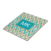 diagonaal zigzag-telefoons tegeltje (Zijkant)