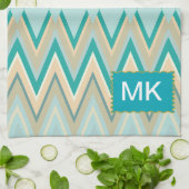 diagonaal zigzag-telefoons theedoek (Gevouwen)