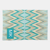 diagonaal zigzag-telefoons theedoek (Horizontaal)