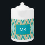 diagonaal zigzag-telefoons theepot<br><div class="desc">We vieren de nieuwe kleurtrends van 2013 in dit leuke chevron zigzag patroon - met kleuren uit de nieuwe COLOR PALETTE 2013 - we hebben alle afbeeldingen die in dit ontwerp worden gebruikt, aanpasbaar gemaakt - Je kunt met hen spelen tot je harteninhoud - Klik op de oranje knop 'Deze'...</div>