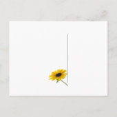 Diagonaal Zonnebloemen Briefkaart (Achterkant)