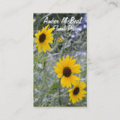 Diagonaal Zonnebloemen Visitekaartje (Voorkant)