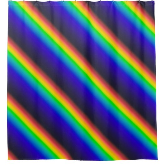 Diagonaal zonnespectrum douchegordijn (Voorkant)