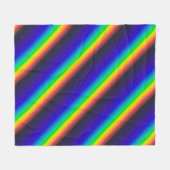 Diagonaal zonnespectrum fleece deken (Voorkant (Horizontaal))