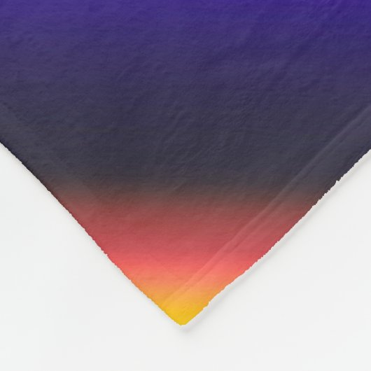 Diagonaal zonnespectrum fleece deken (Hoek)