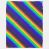 Diagonaal zonnespectrum fleece deken (Voorkant)