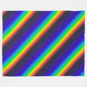 Diagonaal zonnespectrum fleece deken (Voorkant (Horizontaal))
