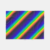 Diagonaal zonnespectrum fleece deken (Voorkant (Horizontaal))