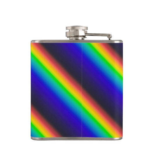 Diagonaal zonnespectrum heupfles (Achterkant)