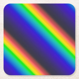 Diagonaal zonnespectrum kartonnen onderzetters