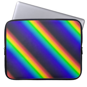 Diagonaal zonnespectrum laptop sleeve