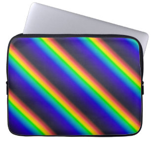Diagonaal zonnespectrum laptop sleeve