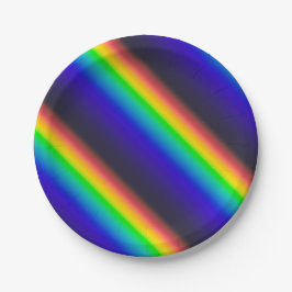 Diagonaal zonnespectrum papieren bordje