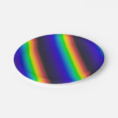 Diagonaal zonnespectrum papieren bordje (Gekanteld)