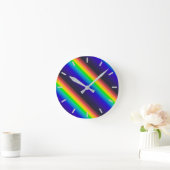 Diagonaal zonnespectrum ronde klok (Huis)