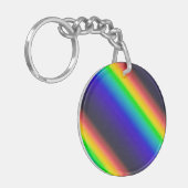 Diagonaal zonnespectrum sleutelhanger (Voorkant Links)