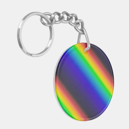 Diagonaal zonnespectrum sleutelhanger (Voorkant Links)