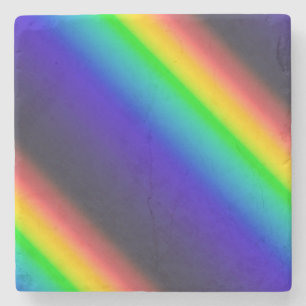 Diagonaal zonnespectrum stenen onderzetter