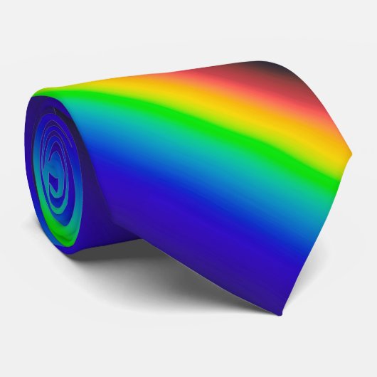 Diagonaal zonnespectrum stropdas (Opgerold)