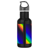 Diagonaal zonnespectrum waterfles  (Achterkant)