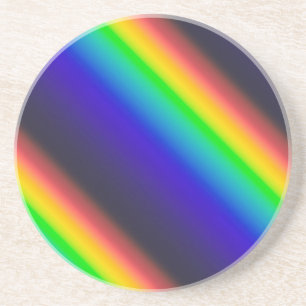 Diagonaal zonnespectrum zandsteen onderzetter