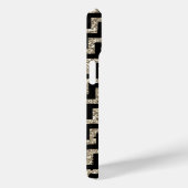 Diagonaal zwart Chevron Gold, persoonlijk Case-Mate iPhone Case (Achterkant / Rechts)