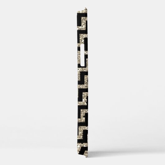 Diagonaal zwart Chevron Gold, persoonlijk Case-Mate iPhone Case (Achterkant / Rechts)