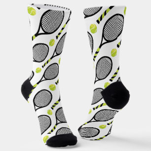 🎾 Diagonaal Zwart-groene tennis 🎾 wit Sokken