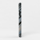 Diagonaalstropen voor het meer van waterblauw en z Case-Mate iPhone case (Achterkant/rechts)