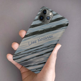 Diagonaalstropen voor het meer van waterblauw en z Case-Mate iPhone case