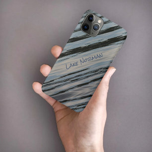Diagonaalstropen voor het meer van waterblauw en z Case-Mate iPhone case