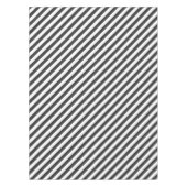 Diagonal black and white stripes  pattern tafelkleed (Voorkant)