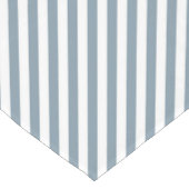 Diagonal blue and white stripes pattern korte tafelloper (Hoek)