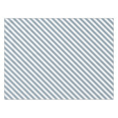 Diagonal blue and white stripes pattern tafelkleed (Voorkant (Horizontaal))